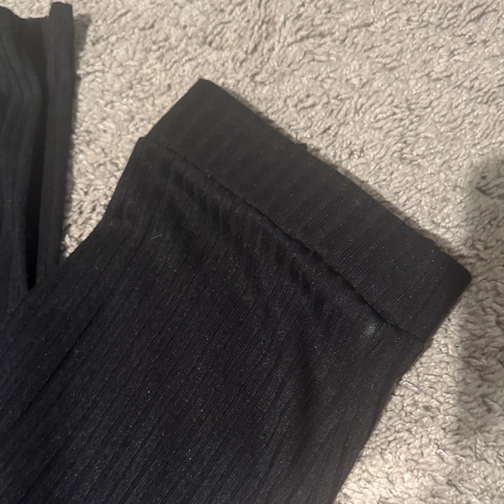 H&M Black Ribbed Trousers - Picture 3 of 6
